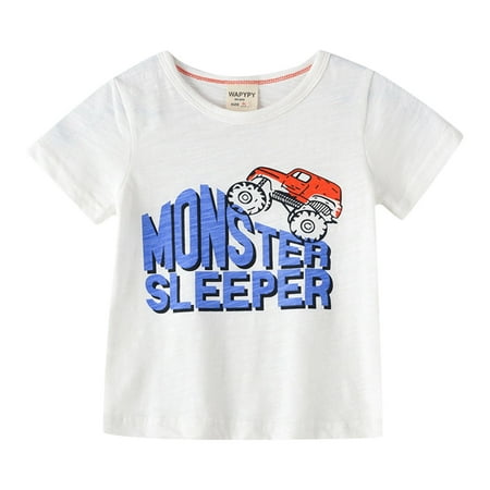 Shirts for Boys Toddler Short Sleeve Boys Girls Cartoon Fashion Prints Tops T Shirt For Children Clothes Outwear
Shirts for Boys Toddler Short Sleeve Boys Girls Cartoon Fashion Prints Tops T Shirt For Children Clothes Outwear