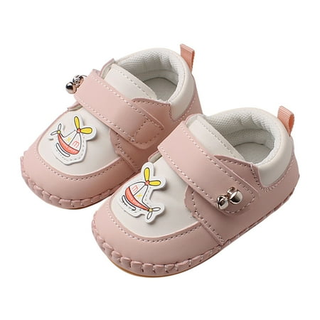 Qufokar Shoes Toddler 6 Sneaker Girls Girls Low Heel Shoes Splicing Pu Shoes Casual Shoes