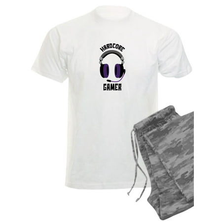 CafePress - Hardcore Gamer Pajamas - Men s Light Pajamas
