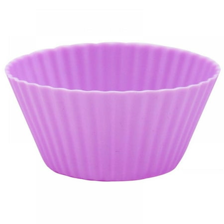 7cm Silicone Cake Cup Mold Muffin Cup Small Cake Cup Silicone Muffin Cup Mold Muffin Cup -20PCS Purple