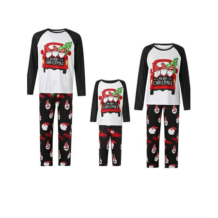 JYYYBF Christmas Pajamas for Family Gnome Car Letter Print Long Sleeve T-Shirt Trousers Xmas Pajamas Sleepwear Set Black
JYYYBF Christmas Pajamas for Family Gnome Car Letter Print Long Sleeve T-Shirt Trousers Xmas Pajamas Sleepwear Set Black