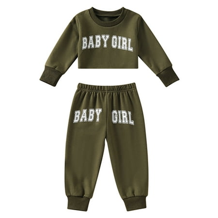 LSFYSZD Baby Girls 2PCS Pants Suit Long Sleeve Letter Printed O-Neck Navel Tops Long High Waist Pants Toddler Home Wear Clothes
LSFYSZD Baby Girls 2PCS Pants Suit Long Sleeve Letter Printed O-Neck Navel Tops Long High Waist Pants Toddler Home Wear Clothes
