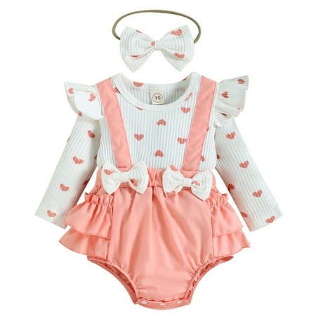 Zukuco Newborn Baby Girl Outfit Heart Printed Long Sleeve Bodysuit Romper Tutu Dress Spring Fall Winter Clothes
Zukuco Newborn Baby Girl Outfit Heart Printed Long Sleeve Bodysuit Romper Tutu Dress Spring Fall Winter Clothes