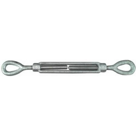 National 1/2 x 6 Galvanized Eye & Eye Turnbuckle For Use In Marine
