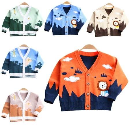 CSChome Fall Winter Boys Girls Warm Knit Sweater for Kids Toddler V-Neck Cardigan Jacket Baby Embroidery Knit Tops Sweaters for 2-8 Years Old
CSChome Fall Winter Boys Girls Warm Knit Sweater for Kids Toddler V-Neck Cardigan Jacket Baby Embroidery Knit Tops Sweaters for 2-8 Years Old
