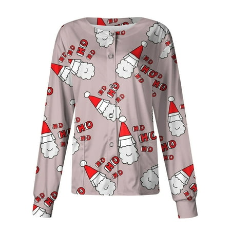 Ovticza Christmas Scrubs for Women Plus Snowman with Pockets Print Long Sleeve Nursing Button Down Plus Size Uniform Christma Scrub Top Women Over Light Brown 4XL
Ovticza Christmas Scrubs for Women Plus Snowman with Pockets Print Long Sleeve Nursing Button Down Plus Size Uniform Christma Scrub Top Women Over Light Brown 4XL