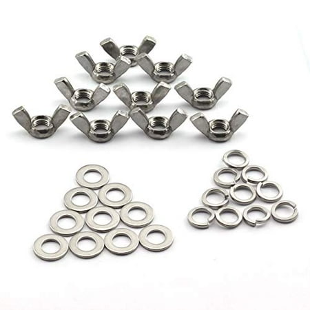 PZRT 10 Sets M3 DIN315 Wing Nut and Flat/Spring Washers 304 Stainless Steel Hand Tighten Butterfly Nut Fastener Hardware Fitting
PZRT 10 Sets M3 DIN315 Wing Nut and Flat/Spring Washers 304 Stainless Steel Hand Tighten Butterfly Nut Fastener Hardware Fitting