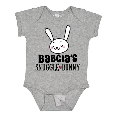 Inktastic Babcia Snuggle Bunny Easter Gift Baby Boy or Baby Girl Bodysuit