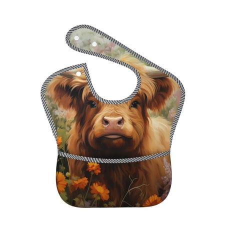 Bingfone Mess-Proof Baby Bib - Waterproof Bib for Baby Boy or Girl with Food Catcher Pocket Unisex-Cute Floral Cow
Bingfone Mess-Proof Baby Bib - Waterproof Bib for Baby Boy or Girl with Food Catcher Pocket Unisex-Cute Floral Cow