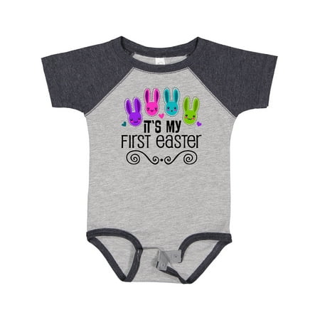 Inktastic First Easter Baby Bunnies Gift Baby Boy or Baby Girl Bodysuit