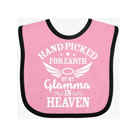 Inktastic Handpicked for Earth By My Glamma in Heaven with Angel Wings Gift Baby Boy or Baby Girl Bib
Inktastic Handpicked for Earth By My Glamma in Heaven with Angel Wings Gift Baby Boy or Baby Girl Bib
