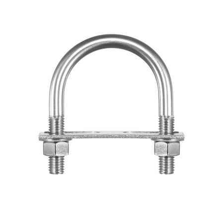 Round U-Bolts 1 Pack 66mm Inner Width 99mm Length M12 W Nuts Washers and Plates 
Round U-Bolts 1 Pack 66mm Inner Width 99mm Length M12 W Nuts Washers and Plates