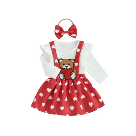FEORJGP Infant Girls Spring Skirt Set Newborn Baby Valentines Day Outfit Long Sleeve Romper Crew Neck Jumpsuit Solid Color Bodysuit Bear Heart Suspend Headband Kids Loose Casual Fall Clothes
FEORJGP Infant Girls Spring Skirt Set Newborn Baby Valentines Day Outfit Long Sleeve Romper Crew Neck Jumpsuit Solid Color Bodysuit Bear Heart Suspend Headband Kids Loose Casual Fall Clothes