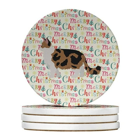 Carolines Treasures WDK2614RCS4 4 x 4 in. Unisex Ragamuffin No.2 Cat Christmas Large Sandstone Coasters - Pack of 4
Carolines Treasures WDK2614RCS4 4 x 4 in. Unisex Ragamuffin No.2 Cat Christmas Large Sandstone Coasters - Pack of 4