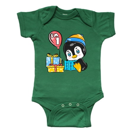 Inktastic Penguin 1st Birthday Gift Baby Boy or Baby Girl Bodysuit