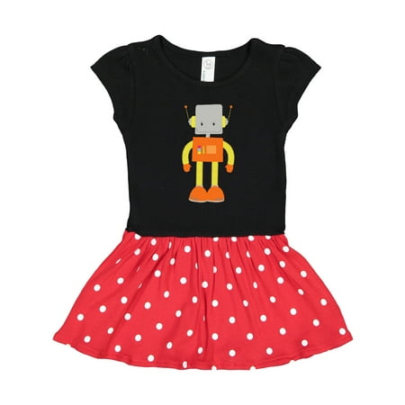 Inktastic Cute Robot Funny Robot Silly Robot Robotics Gift Toddler Girl Dress