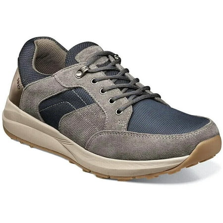 Men s Nunn Bush Excursion Lite Moc Toe Oxford Walking Shoes Gray Multi 84980-062