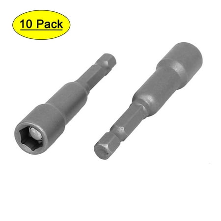 8mm 5/16-inch Socket 65mm Length Magnetic Nut Drivers Adapter Drill Bits 10pcs
8mm 5/16-inch Socket 65mm Length Magnetic Nut Drivers Adapter Drill Bits 10pcs