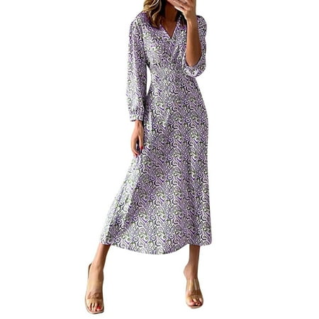 Sayhi Ladies Fall V Neck Long Sleeved Dress Bohemian Print Dress Dresses Women Maternity
Sayhi Ladies Fall V Neck Long Sleeved Dress Bohemian Print Dress Dresses Women Maternity