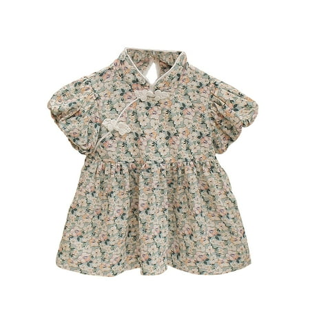 Little Girls Dress Summer Fashion Fairy Tang Suit Little Girl Princess Dress Kids Baby Sweet Sundress Outwear Leisure Dailywear
Little Girls Dress Summer Fashion Fairy Tang Suit Little Girl Princess Dress Kids Baby Sweet Sundress Outwear Leisure Dailywear