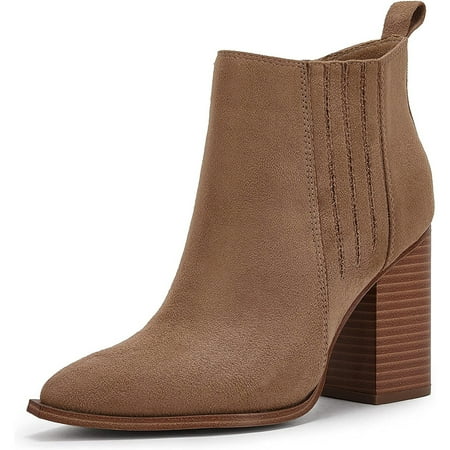Dellytop Womens Pointed Toe Slip on Stacked Mid Block Heel Shoes Faux Leather Ankle Booties
Dellytop Womens Pointed Toe Slip on Stacked Mid Block Heel Shoes Faux Leather Ankle Booties
