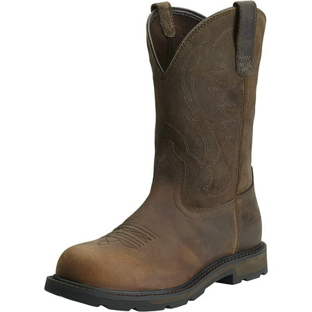 GYeHUYNi Men s Groundbreaker Pull-On Steel Toe Work Boot