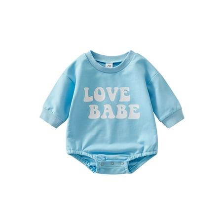 Meihuida Toddler Baby Girl Boy Sweatshirt Rompers Letter Print Casual Crew Neck Long Sleeve Jumpsuit
Meihuida Toddler Baby Girl Boy Sweatshirt Rompers Letter Print Casual Crew Neck Long Sleeve Jumpsuit