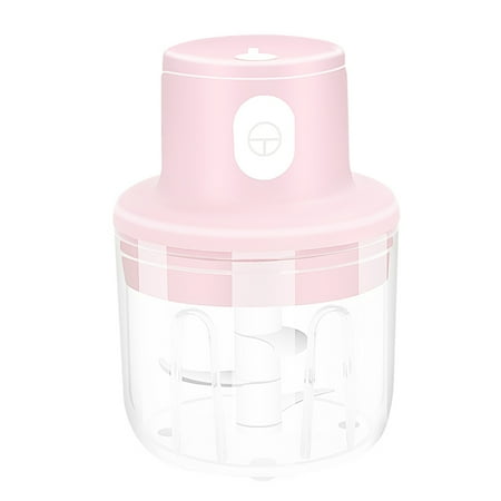 Electric Garlic Masher Garlic Press Mincer Kitchen Tools-250Ml Pink