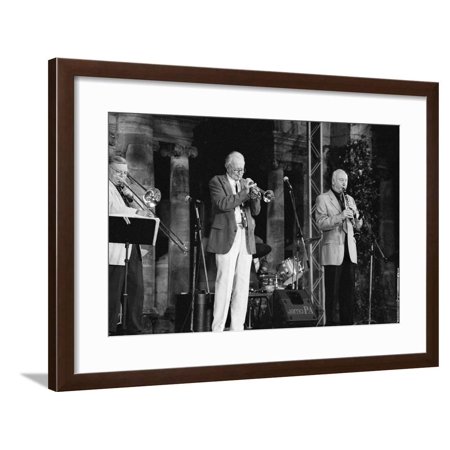 Humphrey Lyttelton, (Jimmy Hastings Sax), Hever Castle, Kent, 1999 Framed Print Wall Art By Brian O'Connor