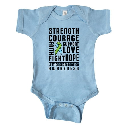 Inktastic Lattice Degeneration Strength Hope Support and Courage Gift Baby Boy or Baby Girl Bodysuit
Inktastic Lattice Degeneration Strength Hope Support and Courage Gift Baby Boy or Baby Girl Bodysuit