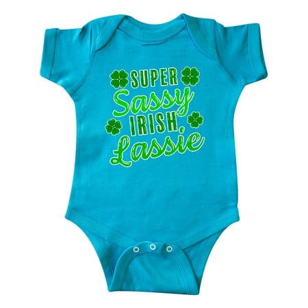 Inktastic Super Sassy Irish Lassy with Green 4 Leaf Clovers Gift Baby Boy or Baby Girl Bodysuit
Inktastic Super Sassy Irish Lassy with Green 4 Leaf Clovers Gift Baby Boy or Baby Girl Bodysuit