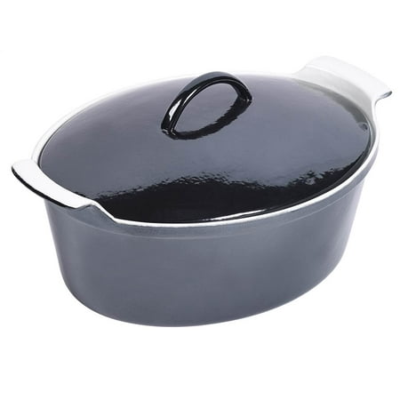6-Quart Oval Dutch Oven in Black