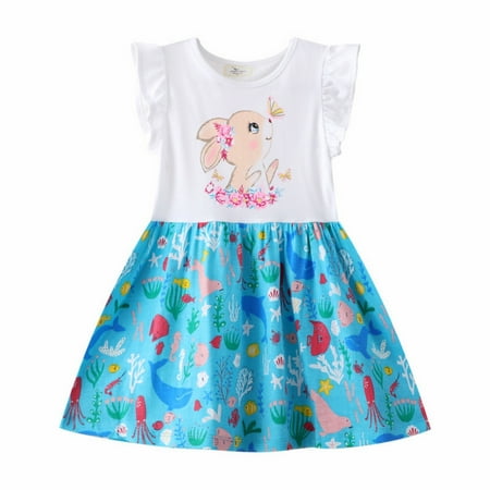 Girls Dresses Floral Sleeveless Cotton Print Dress Easter Bunny Print Dress Cartoon Bunny Print 1 To 7 Years Baby Girl Clothes
Girls Dresses Floral Sleeveless Cotton Print Dress Easter Bunny Print Dress Cartoon Bunny Print 1 To 7 Years Baby Girl Clothes