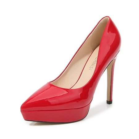 European And American Pointed Catwalk Fashion Shoes Professional Stiletto Heels