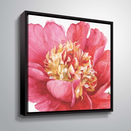 ArtWall "Pink Garden V" Gallery Wrapped Floater-framed Canvas