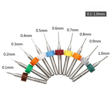BAMILL 10PCS 0.1-1.2mm Bits Drill Set PCB Circuit Micro Small Board Print Carbide
BAMILL 10PCS 0.1-1.2mm Bits Drill Set PCB Circuit Micro Small Board Print Carbide