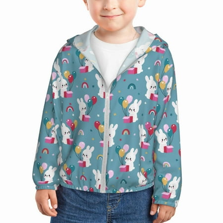 Lukts Rabbit And Rainbow Print Children s Long-Sleeved Sun Protection Clothing Hooded Sweatshirts for Boys and Girls Outdoor Sports-2 Years
Lukts Rabbit And Rainbow Print Children s Long-Sleeved Sun Protection Clothing Hooded Sweatshirts for Boys and Girls Outdoor Sports-2 Years