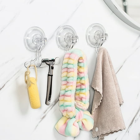 Clear Vacuum Suction Hooks Washable Vacuum Suction Hooks for Bathroom Kitchen Living Room
Clear Vacuum Suction Hooks Washable Vacuum Suction Hooks for Bathroom Kitchen Living Room
