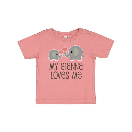 Inktastic My Granna Loves Me Outfit Gift Baby Boy or Baby Girl T-Shirt