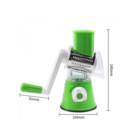 EleaEleanor Multi-functional Vegetable Slicer Rotary Fruit Stainless Steel Practical Durable Vegetable Slicer (Green)
EleaEleanor Multi-functional Vegetable Slicer Rotary Fruit Stainless Steel Practical Durable Vegetable Slicer (Green)