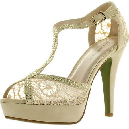 Top Moda Womens HY5 Formal Evening Party Lace Ankle T-Strap Peep Toe Stiletto High Heel Pumps White 8
Top Moda Womens HY5 Formal Evening Party Lace Ankle T-Strap Peep Toe Stiletto High Heel Pumps White 8