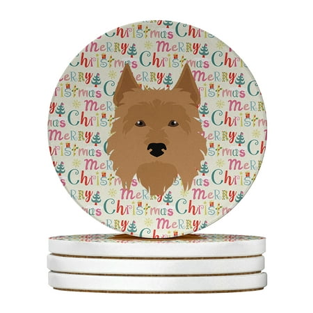 Australian Terrier Merry Christmas Large Sandstone Coasters Pack of 4 4 in x 4 in
Australian Terrier Merry Christmas Large Sandstone Coasters Pack of 4 4 in x 4 in