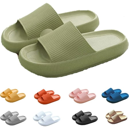 Cloud Slides Slippers for Women/Men,Summer Beach Eva Soft Platform Sole Lightweight Pillow Sandals Leisure Indoor Bathroom Anti-slip Shower Couples Shoes
Cloud Slides Slippers for Women/Men,Summer Beach Eva Soft Platform Sole Lightweight Pillow Sandals Leisure Indoor Bathroom Anti-slip Shower Couples Shoes