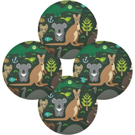SKYSONIC Sloth Round Placemats for Dining Table Non-Slip Heat-Resistant Polyester Table Mats Set of 4 Washable Table Mats for Kitchen Dining Table Decoration
SKYSONIC Sloth Round Placemats for Dining Table Non-Slip Heat-Resistant Polyester Table Mats Set of 4 Washable Table Mats for Kitchen Dining Table Decoration