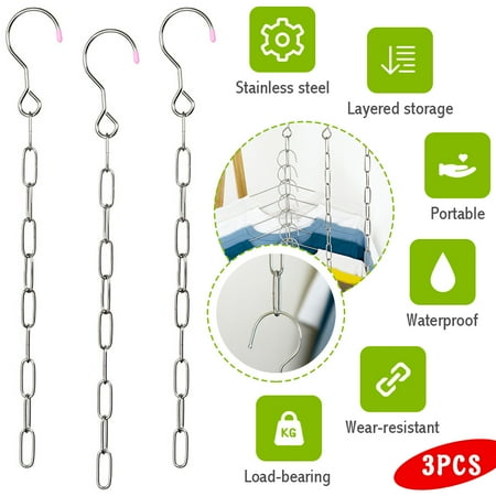 LNKOO 3 Pcs Organizers Hangers - Smart Wardrobe Closet Space Savings Organizer - 10 Slots for Pants Trousers Jeans Skirts Tank Top Cami Bra Pajamas Strappy Dress Bathing Suit
LNKOO 3 Pcs Organizers Hangers - Smart Wardrobe Closet Space Savings Organizer - 10 Slots for Pants Trousers Jeans Skirts Tank Top Cami Bra Pajamas Strappy Dress Bathing Suit