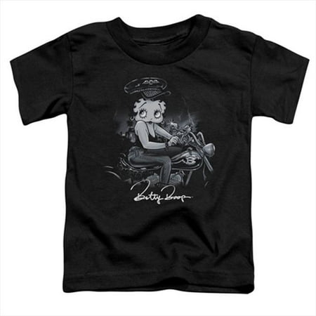Boop-Storm Rider - Short Sleeve Toddler Tee- Black - Medium 3T