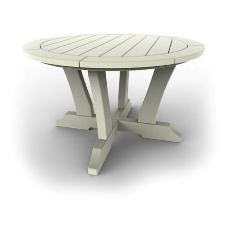 Round Patio Table by Malibu Outdoor - Laguna, White - 36\