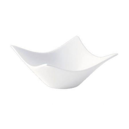 3 oz Zen Bright White Square Porcelain Bowl Ivory