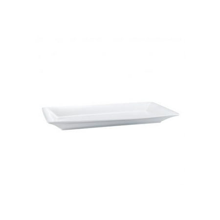 

Catering Collection Rectangle Tray 20 W X 11 L X 2-1/2 H Porcelain White Pack of 1 6 Packs