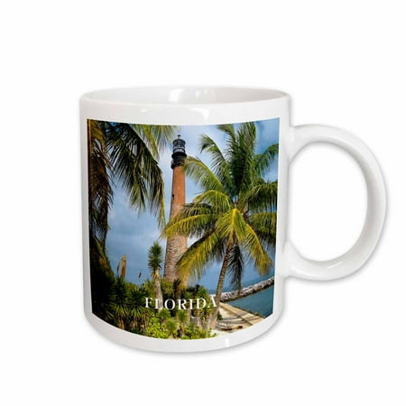 3dRose 1831 Cape Florida Lighthouse Ceramic Mug 15-ounce